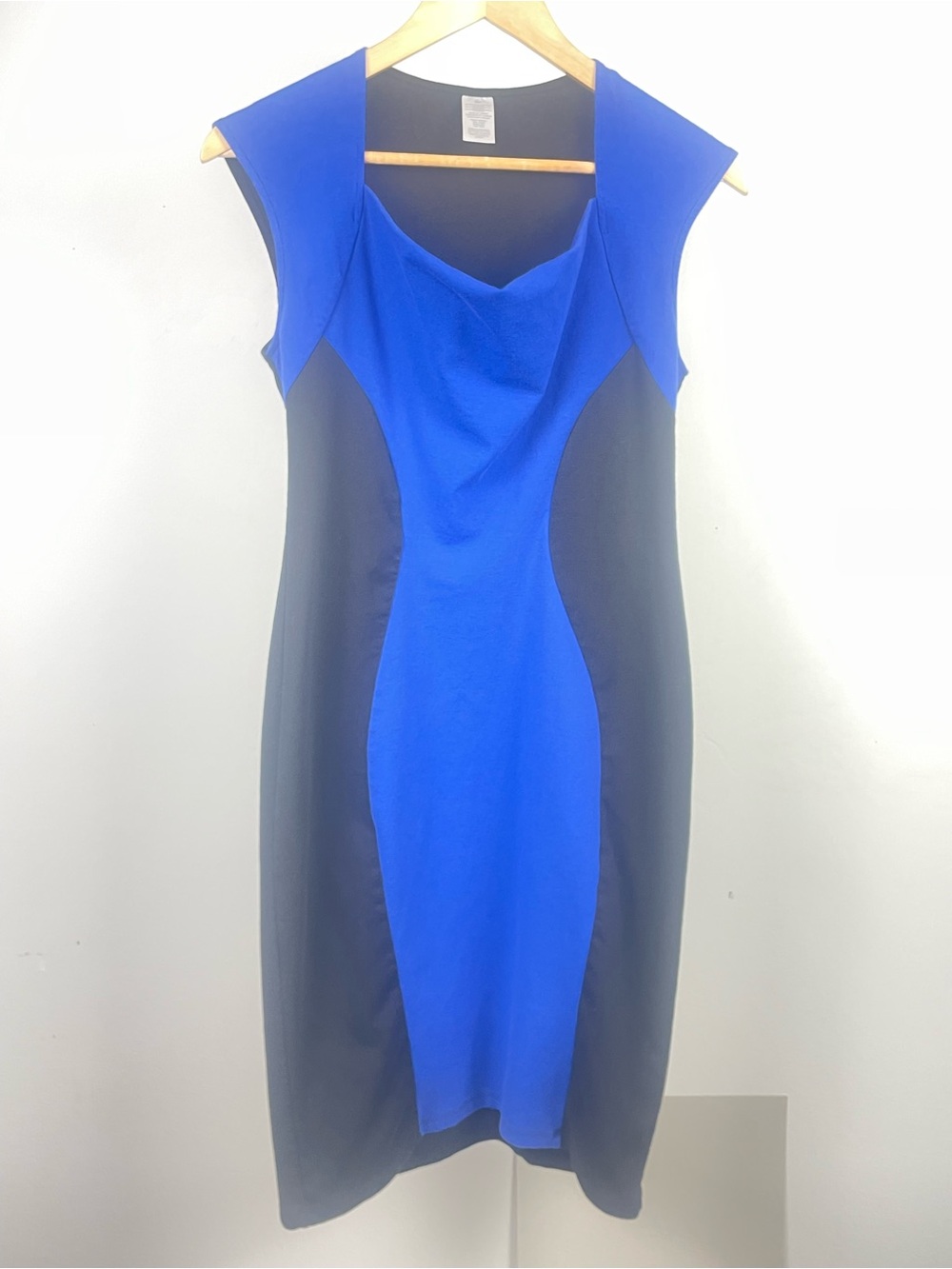 Avon Define Your Shape Royal Blue Illusion Hourglass Sheath S